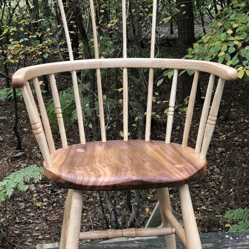 A high backed Windsor chaire