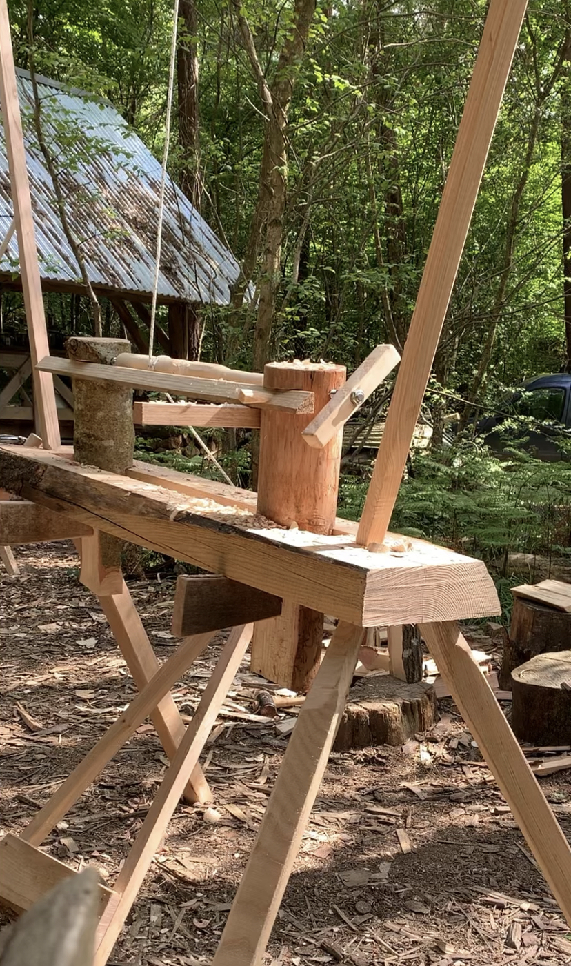 Pole Lathe Sussex Green Woodworking